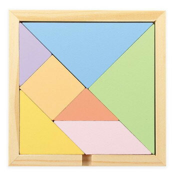 遊びながら鍛える知育パズル四角と三角の7つのピースを組み合わせて、さまざまな形を作るパズルです。7つのレベルの問題に挑戦できる問題集付きです。身につく能力:ピースの組み合わせを試行錯誤することで、集中力や図形感覚を養います。また何かに見立て...