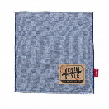 ハートウエル デニムN ハンカチ ライトブルー 15250801