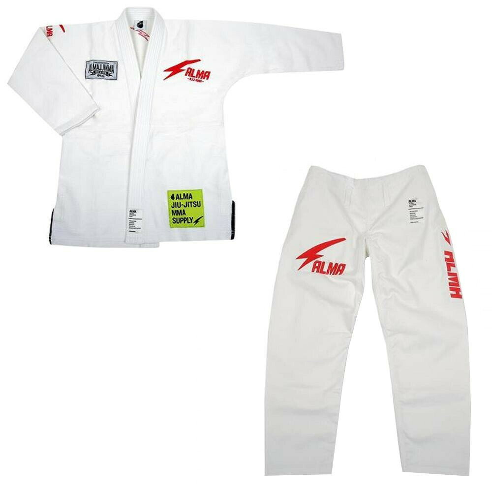 ALMA アルマ THUNDER サンダー JIU-JITSU WEAR A0 白 JU7-A0-WH