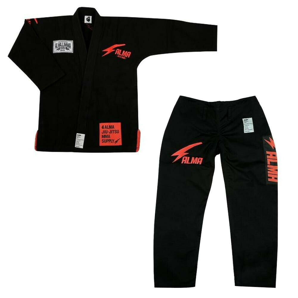 ALMA アルマ THUNDER サンダー JIU-JITSU WEAR A4 黒 JU7-A4-BK