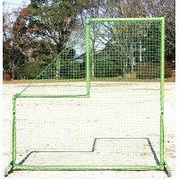 L型ピッチングフェンス!!38φスチールパイプのL型ピッチングフェンスです☆サイズ2×2m個装サイズ：205×205×145cm重量22kg個装重量：22500g素材・材質スチール、ナイロン、38φスチールパイプ仕様キャスター76φ組立式付属品ネット(ポリエチレン440d　60本　37.5mm目)、取扱説明書製造国日本L型ピッチングフェンス!!38φスチールパイプのL型ピッチングフェンスです☆