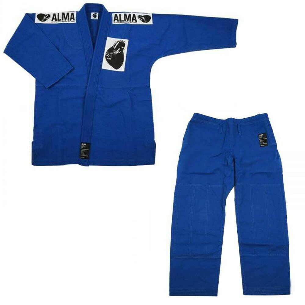 ALMA アルマ レギュラーキモノ 国産柔術衣 A1 青 上下 JU1-A1-BU