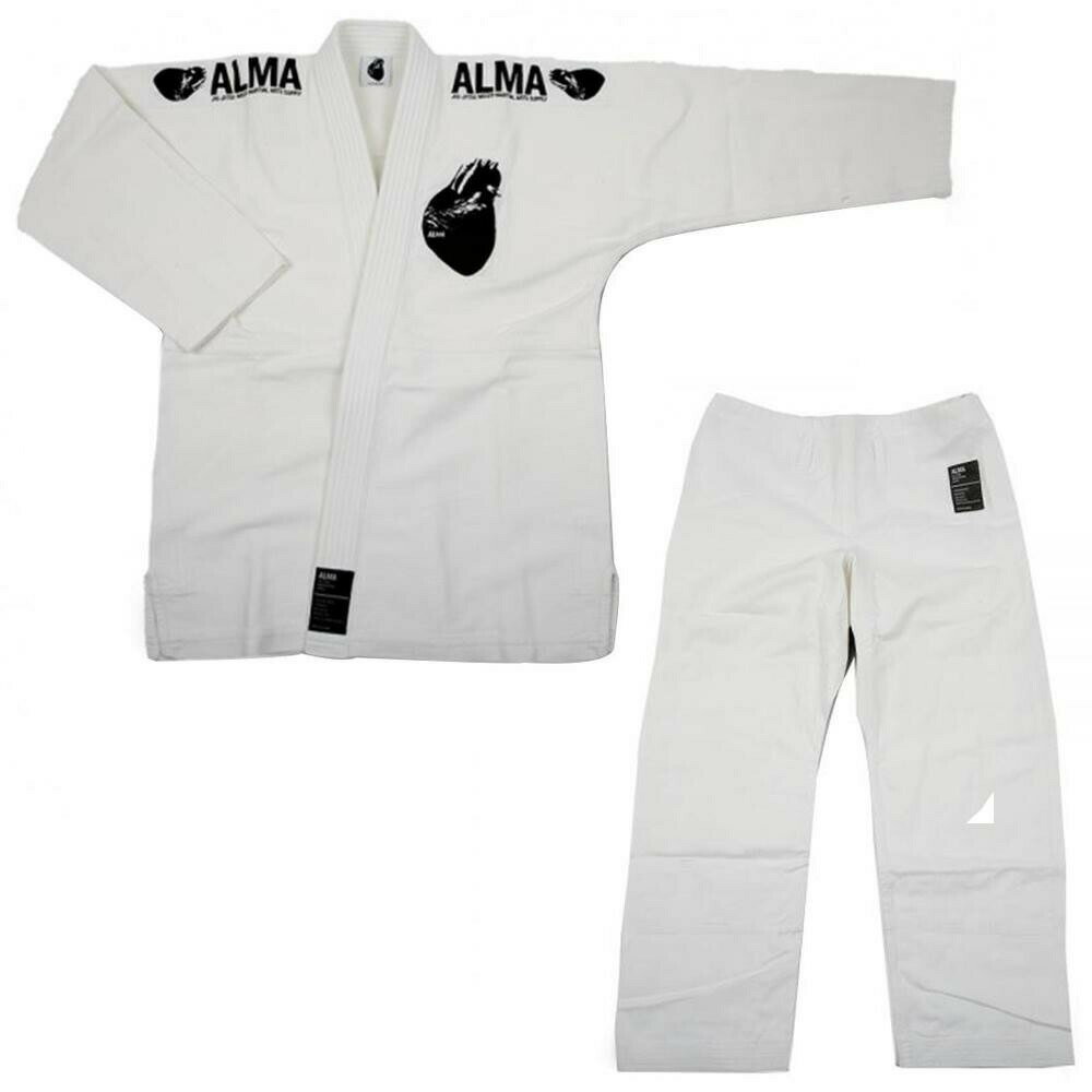 ALMA アルマ レギュラーキモノ 国産柔術衣 A3 白 上下 JU1-A3-WH