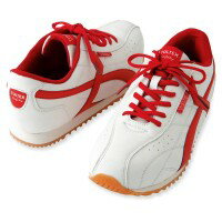 アイトス セーフティシューズ(クロスライン) ホワイト×レッドライン 51610