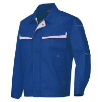 アイトス 長袖ブルゾン(配色) ロイヤルブルー×ミストバイオレット 3L 6570