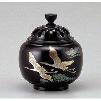 竹中銅器 香炉 玉胴型 双鶴 126-07 竹中銅器 香炉 玉胴型 双鶴 126-07
