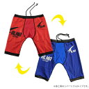 ALMA アルマ THUNDER サンダー リバーシブルショートスパッツ 紐有り XL 青/赤 ALSH2-XL-BURD