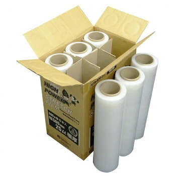 業務用梱包用ラップ　STRETCH FILM　極厚 STR-500-25 透明 6本