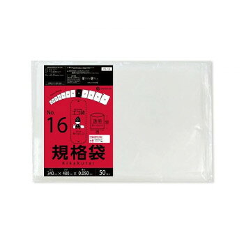 ECO TAI　エコ袋　No.16　規格袋 FE-16 透明 50枚×20冊