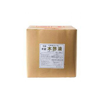 木酢液炭(スミ)を焼くときカマから吹き上げる煙が、長い煙突を抜ける間に冷やされて液化します。その液を集めて、不純物を除去したものが木酢液です。水・肥料等は一切加えず、天然のミネラル・ビタミン・有機酸が自然のままの状態で生かされています。【特徴と効果】●土壌中で不溶化した石灰・りん酸・微量要素などのミネラル成分が、木酢液の主成分である天然有機酸により可溶化され、連作障害の発生を予防します。●アルカリ土壌のpHを調整します。●土壌の団粒構造が安定的に発達します。内容量20リットルサイズ個装サイズ：50×50×30cm重量個装重量：20000g仕様形状:液状梱包方法:キューブ缶生産国日本fk094igrjs