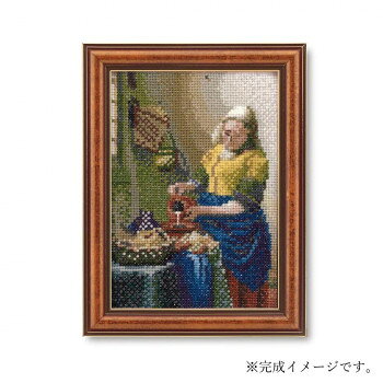 おすすめ絵画の色調に合わせて多彩な刺しゅう糸で表現したクロスステッチキットです。完成したら専用のミニフレームに入れて、ご自宅を小さな美術館のように飾ってみてはいかがでしょうか。壁掛け・スタンド兼用できる専用フレーム付です。サイズ【出来上がり寸法】額外径:約縦20.8×15.8cm、額内径:約縦16.8×横11.8cm個装サイズ：25.8×18.5×3.5cm重量個装重量：300g仕様目数:13カウント/1インチ・約52目/10cmセット内容25番刺しゅう糸No.8300(インディアンクロス)32オフホワイトクロス針カラー図案付説明書専用フレーム生産国日本fk094igrjs