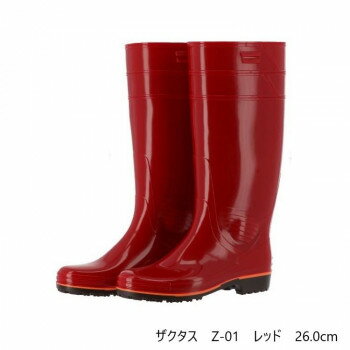 弘進ゴム　　長靴(P.V.C製)　ザクタス　Z-01　レッド　26.0cm　C0140BC