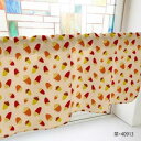 カフェカーテン どんぐり 1000×450mm 茶・40913