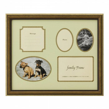 家族写真の飾りつけに!台紙の裏にVカットの厚マットが入っています。その時の用途によって多面抜きのマットを使ってファミリーフレームとしても、Vカットマットを使って1枚の写真を飾ることもできます。サイズ収納寸法:235×285mm、窓ヌキ寸法:...