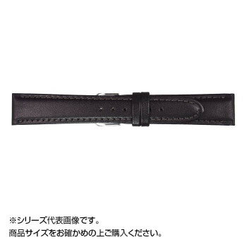 MIMOSA(ミモザ) 時計バンド EMカーフ 18mm ブラック (美錠:銀) CEM-A18 MIMOSA(ミモザ) 時計バンド EMカーフ 18mm ブラック (美錠:銀) CEM-A18