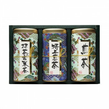 宇治森徳　日本の銘茶　ギフトセット(抹茶入玄米茶100g・特上煎茶100g・煎茶シルキーパック3g×13パック)　MY-30W