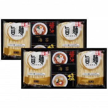 ライフ&ビューティ 福山製麺所 旨麺 8食 磯紫菜付き UM-CO