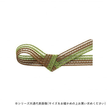 東京リボン 40986 GRレーシアツートン 約12mm×約19m 15オリーブ/シナモン
