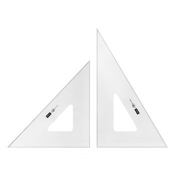製図用品です。使いやすい三角定規です。サイズ30cm×3mm個装サイズ：32×22×1cm重量個装重量：172g素材・材質再生アクリル樹脂(70％以上)生産国日本fk094igrjs