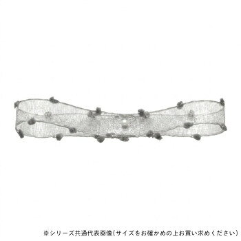 キュートなオーガンジーリボンかわいらしいボンボンがエッジについた、キュートなオーガンジーリボンです。サイズ約15mm×15m個装サイズ：12×12×2cm重量個装重量：29g素材・材質ナイロン生産国日本fk094igrjs