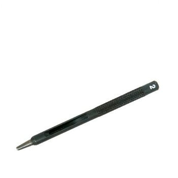 おすすめ刃物特殊鋼SK-4・硬度HRC58±2を使用した特別仕上げの刃先です。各種レザーや厚紙、ビニール、布、ゴムのなどの補修・補強・製作におすすめです。刃先の切れ味が抜群なので、ハンマーを使わなくても、手で回しながら押し込んでいくだけでも穴があけられます。※ハンマーを使用する際は、ポンチを垂直にして、頭部をハンマーでたたいてください。サイズ個装サイズ：17×5×6cm重量個装重量：30g素材・材質刃物特殊鋼SK-4仕様穴径:直径2.0mm生産国日本fk094igrjs