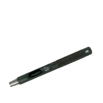 おすすめ刃物特殊鋼SK-4・硬度HRC58±2を使用した特別仕上げの刃先です。各種レザーや厚紙、ビニール、布、ゴムのなどの補修・補強・製作におすすめです。刃先の切れ味が抜群なので、ハンマーを使わなくても、手で回しながら押し込んでいくだけでも穴があけられます。※ハンマーを使用する際は、ポンチを垂直にして、頭部をハンマーでたたいてください。サイズ個装サイズ：17×5×6cm重量個装重量：40g素材・材質刃物特殊鋼SK-4仕様穴径:直径5.0mm生産国日本fk094igrjs