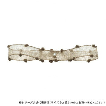 キュートなオーガンジーリボンかわいらしいボンボンがエッジについた、キュートなオーガンジーリボンです。サイズ約10mm×15m個装サイズ：12×12×2cm重量個装重量：25g素材・材質ナイロン生産国日本fk094igrjs