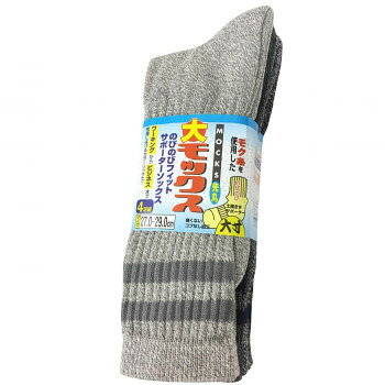 おすすめモク糸を使用したずり落ちしないサポーター付き靴下です。ムレを防止したさわやかな使用感です。ワーキングからビジネスまで快適に履けるカラーソックスです。サイズ27〜29cm個装サイズ：26.6×10×6.2cm重量個装重量：260g素材・材質綿、ポリエステル、ポリウレタンセット内容4足生産国中国fk094igrjs