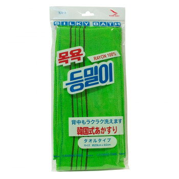 韓国式あかすり。背中もラクラク洗える、タオルタイプのあかすりです。サイズ約28×82cm個装サイズ：25×12×1cm重量個装重量：55g素材・材質レーヨン100%生産国韓国fk094igrjs