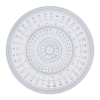 製図用品です。使いやすい全円分度器です。サイズ厚さ1.0mm個装サイズ：16×13×1cm重量個装重量：22g素材・材質硬質ビニール製生産国日本fk094igrjs