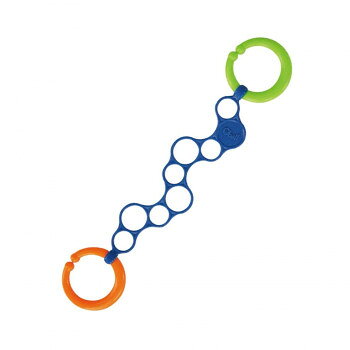 おすすめベビーカーなどにおもちゃを取り付けるためのストラップです。網目状の形状が赤ちゃんにも握りやすく、つかみごこちも柔らかです。サイズ6×0.5×30cm個装サイズ：29.6×14.3×3.6cm重量個装重量：40g素材・材質ポリウレタン、ポリプロピレン仕様対象年齢:0か月〜安全基準:CE※本製品は玩具ではないため子供PSCマーク対象外です生産国中国fk094igrjs