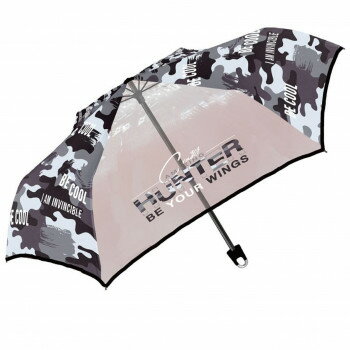 中谷 傘 ミリタリークール折 ブラック Kid's 折傘 515-047