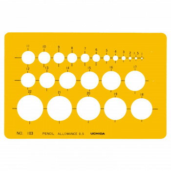 テンプレート　NO103　円定規　1-843-0103