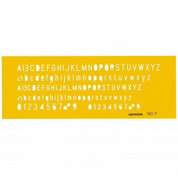 テンプレート NO7 英字・数字 1-843-1007