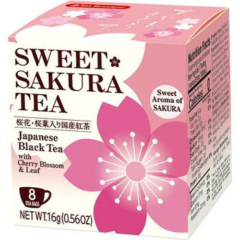 桜花・桜葉入りの国産紅茶桜花・桜葉入りの国産紅茶です。※桜花と桜葉は塩抜きをしています。※熱湯の取り扱いには十分ご注意ください。※開封後はお早めにお召し上がりください。内容量16g(2g×8袋)サイズ個装サイズ：26×17×17cm重量個装重量：600g仕様賞味期間：製造日より730日セット内容12セット生産国日本栄養成分1ティーバッグ(2g)茶葉あたりエネルギー:7kcalたんぱく質:0.4g脂質:0.04g炭水化物:1.2g食塩相当量:0.1g原材料名称：桜紅茶紅茶(日本)、乾燥塩漬桜葉(桜葉、食塩)、乾燥塩漬桜花(桜花、食塩)、桜葉エキス(塩漬桜葉)/酒精、焼ミョウバン保存方法直射日光、高温多湿を避けて常温で保存してください。製造（販売）者情報日本緑茶センター株式会社東京都渋谷区桜丘町24-4東武富士ビルfk094igrjs