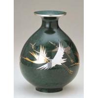 35-11 花瓶 福寿型(鶴彫金)