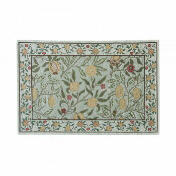 川島織物セルコン Morris Design Studio フルーツ マット 約60×92cm FH1706A G グリーン