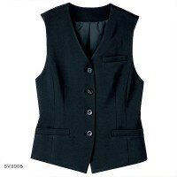 FOLK フォーク NUOVO 事務服 ベスト ストレッチカルゼ ブラック SV3005-2 FOLK フォーク NUOVO 事務服 ベスト ストレッチカルゼ ブラック SV3005-2