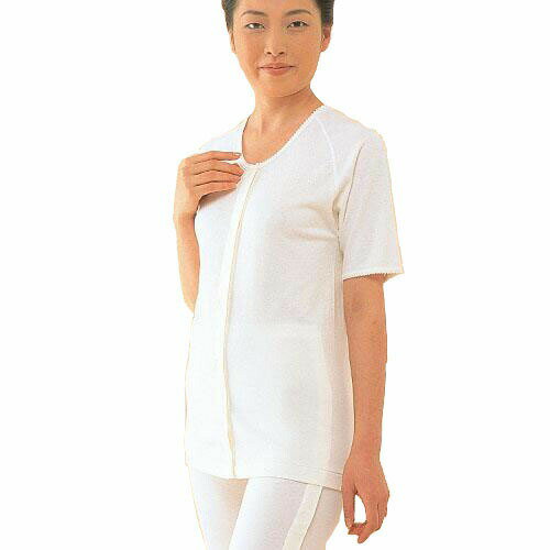 コベス　ワンタッチ肌着　婦人前開き5分袖