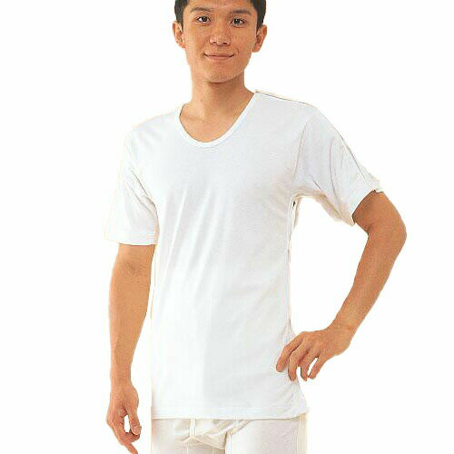 コベス　ワンタッチ肌着　脇開き5分袖(右開き)　LL・MU-14R