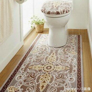 厕所垫 - モダンオーナメント トイレタリー マット 80×115cm　ブラウン