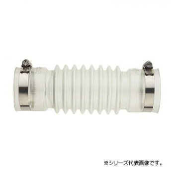 パイプ径50mm、長さ200mmのパン排水フレキ。透明で塩ビ管が奥まで挿入されているか確認でき、接着剤の塗り忘れを防ぎます。芯ずれの調整が楽にできます。サイズ個装サイズ：8.7×21.7×9.0cm重量個装重量：190g仕様洗濯機用最高使用温度60度生産国日本fk094igrjs