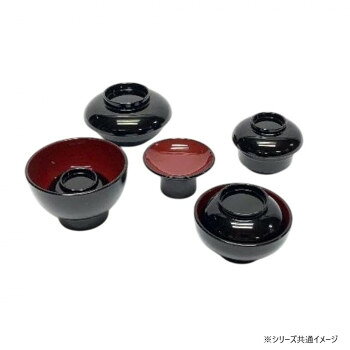 仏膳用お椀9点セット 黒内朱 大
