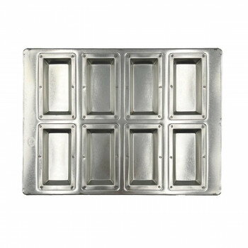 松永製作所　シリコン加工　シルバーフィナンシェ天板8P MS23