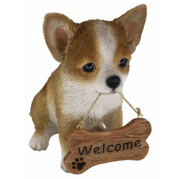 ドッグオーナメント チワワ welcomeサイン 14233