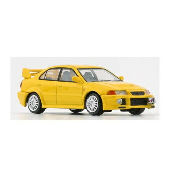 BM CREATIONS 三菱ランサーエボリューション V/VI イエロー RHD 1/64スケール 64B0407