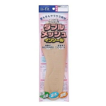 メッシュ素材で優れた通気性ダブルラッセル構造が適度なクッション性をもたせメッシュ構造ですので通気性に優れています。表地に制菌加工素材「バイオガード」を使用し、繊維上の細菌の増加を抑制します。消臭加工素材「CGX」が不快臭、悪臭を無臭化します。※靴のサイズに合わせ自由にカットしてご使用いただけます。サイズフリーサイズ個装サイズ：1×10×31cm重量個装重量：39g素材・材質ポリエステル、ポリ塩化ビニリデン仕様適応サイズ:22.0〜25.0cmクッション性通気性制菌性消臭性生産国日本fk094igrjs