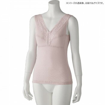 ケアファッション アロエ加工カップ付ノースリーブインナー(婦人) ピーチ L 9751202(4)