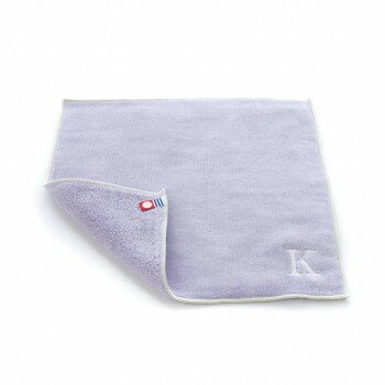 ハートウエル イニシャルハンカチ ハンカチ ラベンダーK
