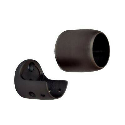 手すり部材 BAUHAUS フリーRレール Nエンドソケット BJ-99DB ダークブロンズ　040-2899